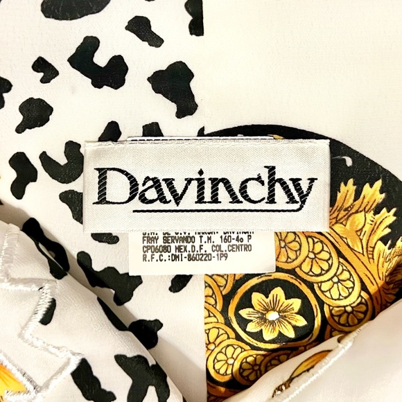 Vintage Davinchy Pleated Dress - Picture 2 of 6